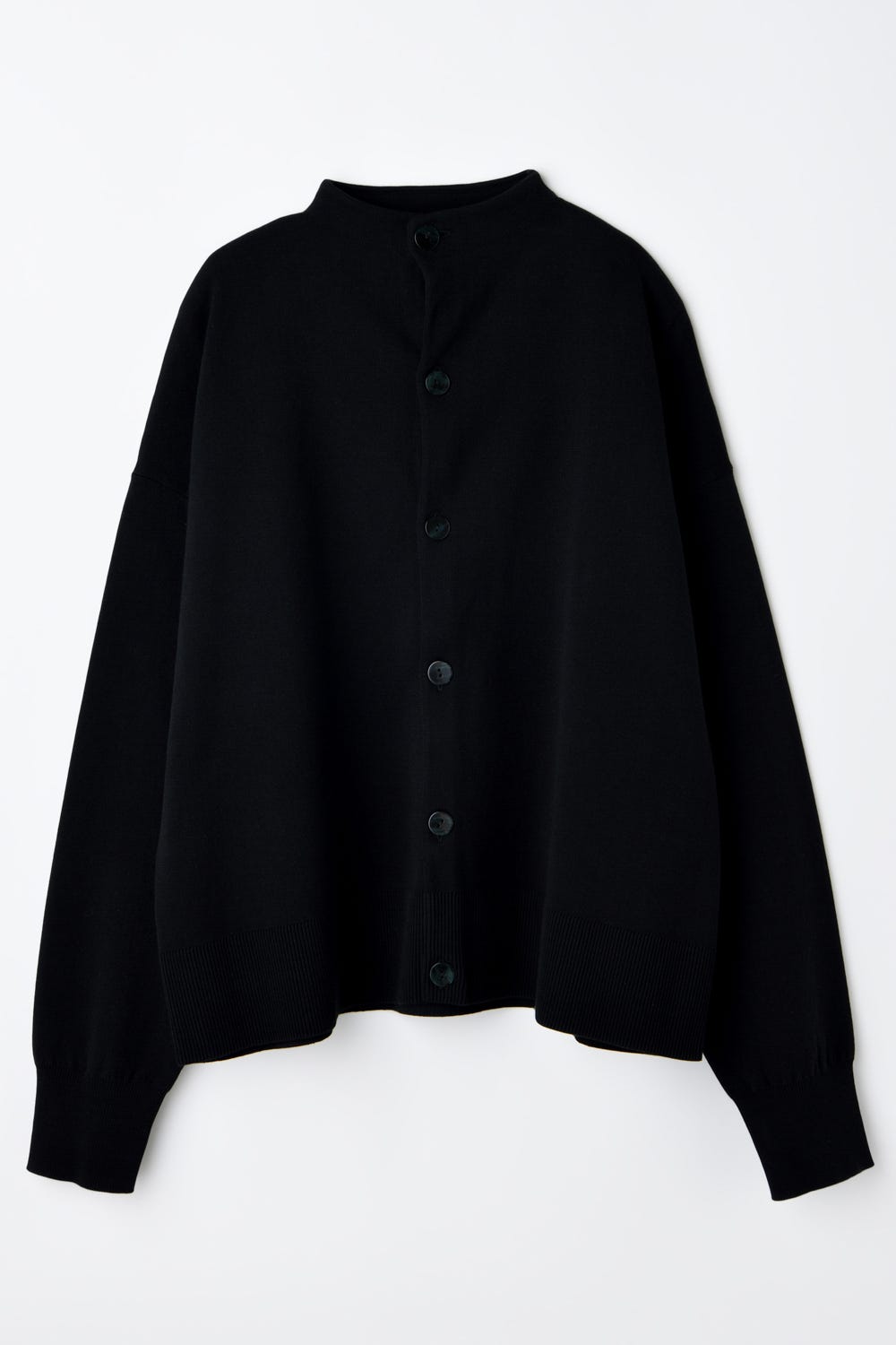 stand cardigan Black M