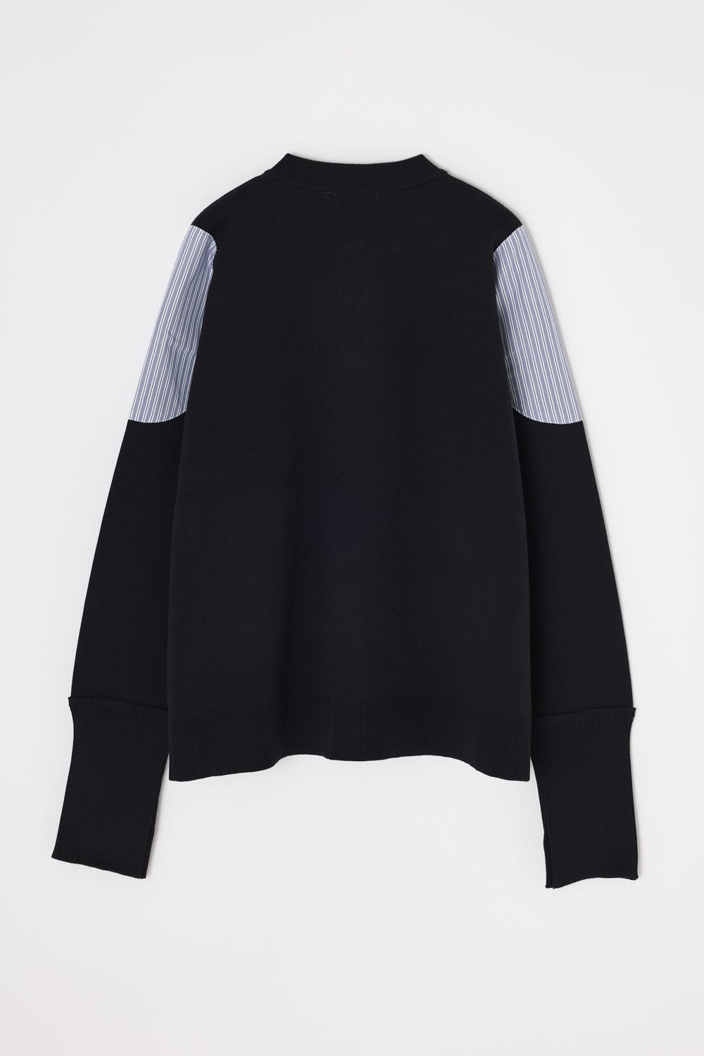 shoulder patch cardigan Black M