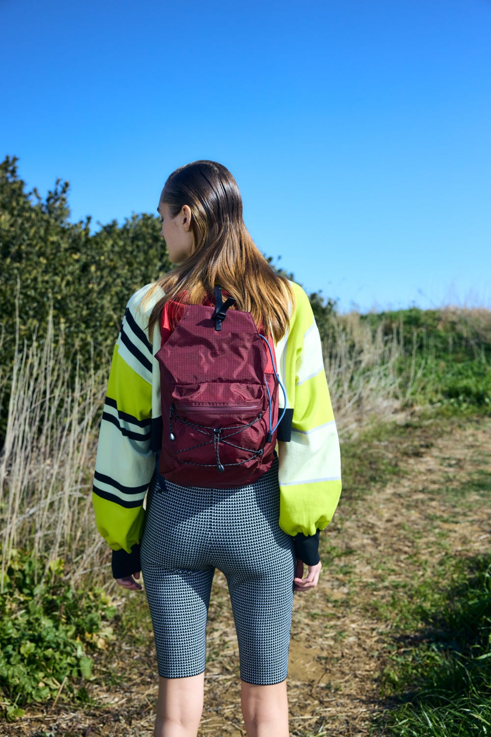 stripe pullover Lime M