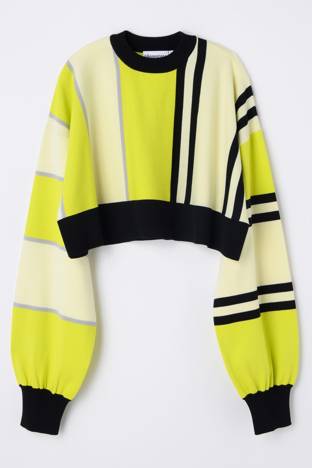 stripe pullover Lime M