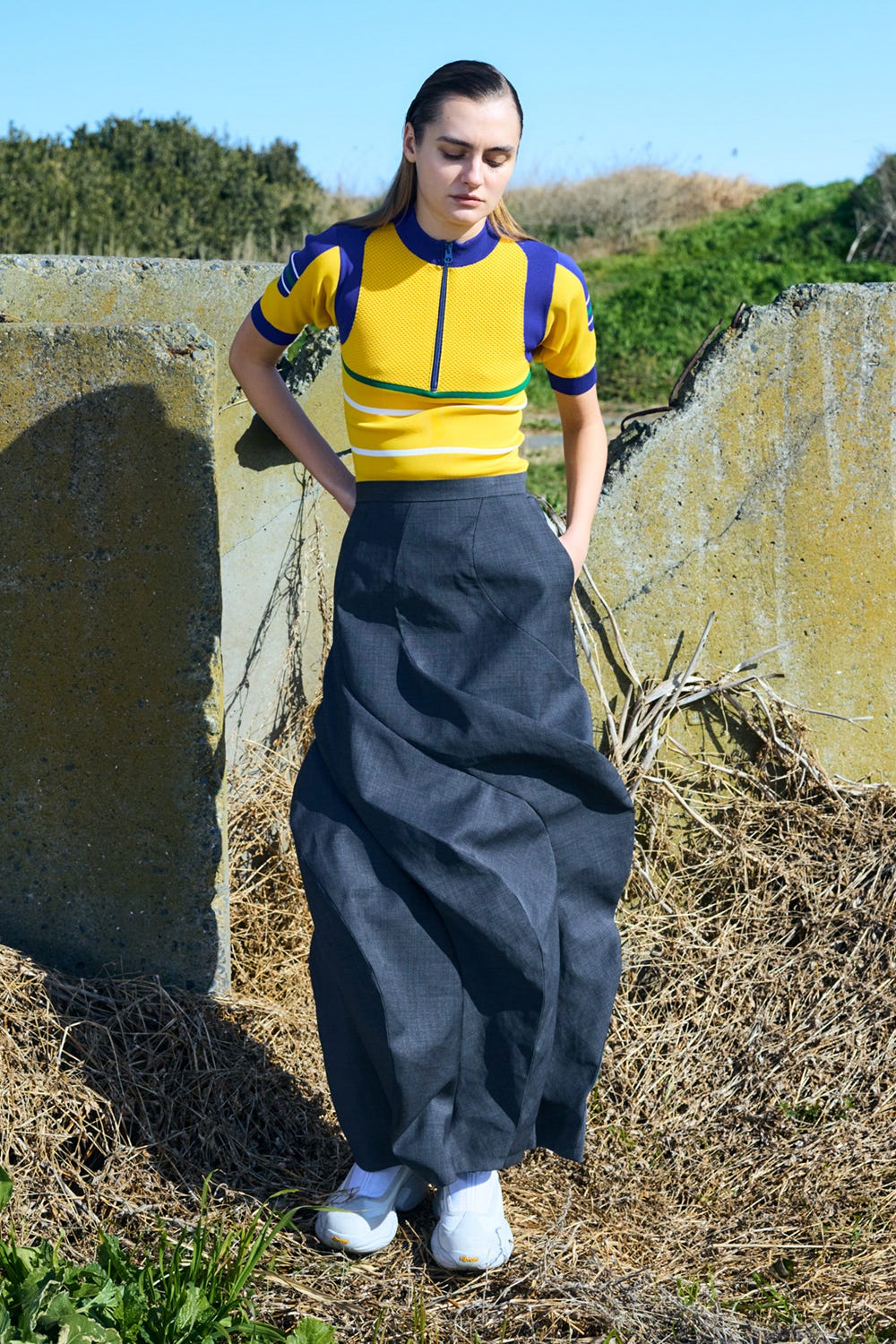 cycling pullover Turmeric M