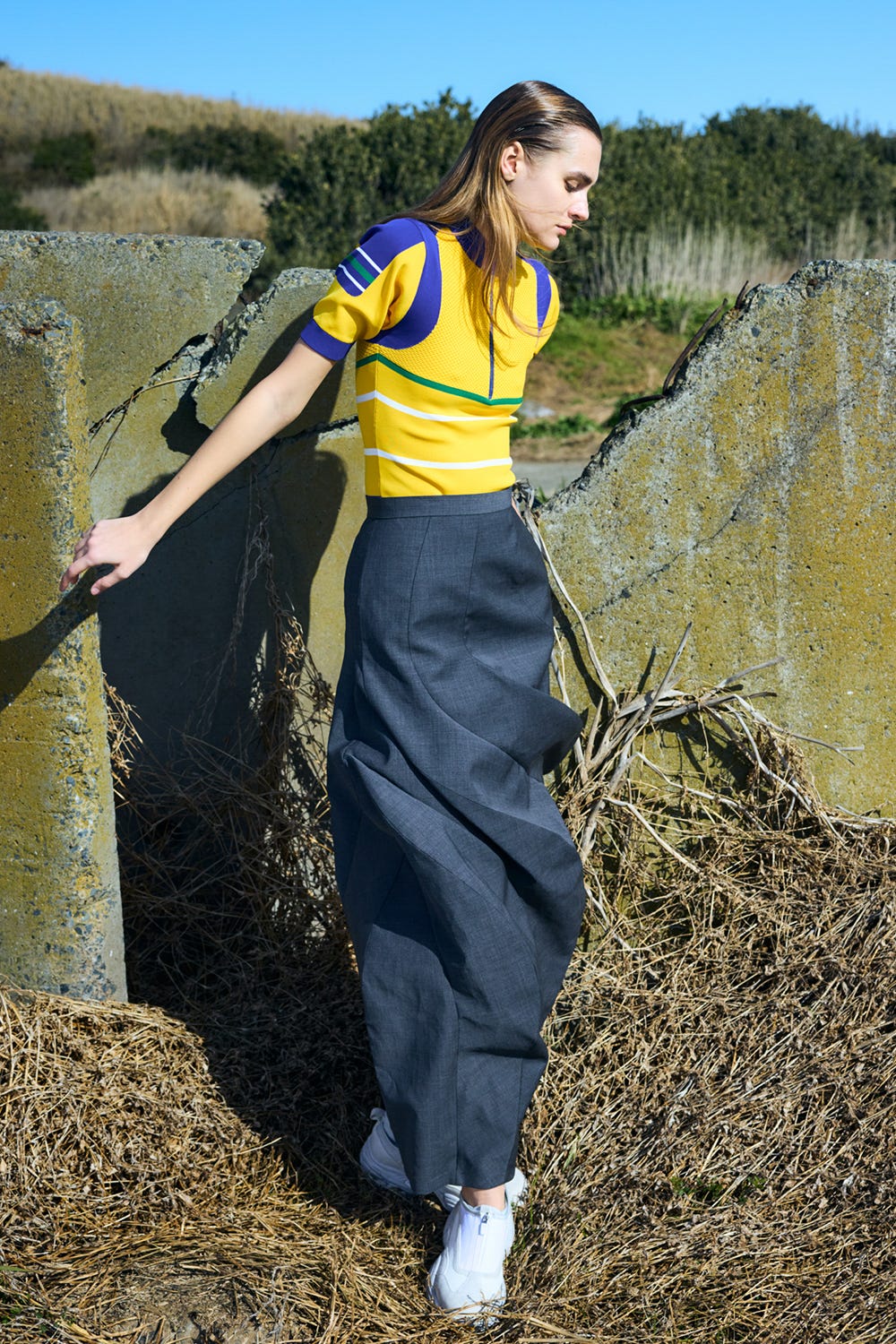 cycling pullover Turmeric M