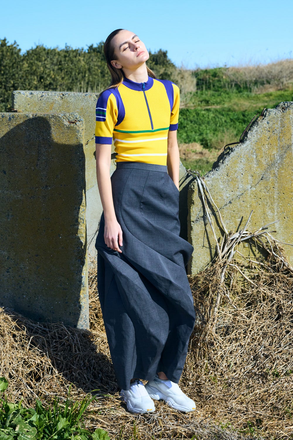 cycling pullover Turmeric M