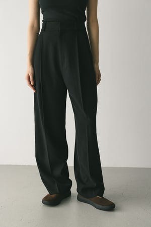 【WEB限定】ベーシックツータックパンツロング