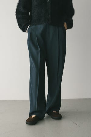 【WEB限定】ベーシックツータックパンツロング