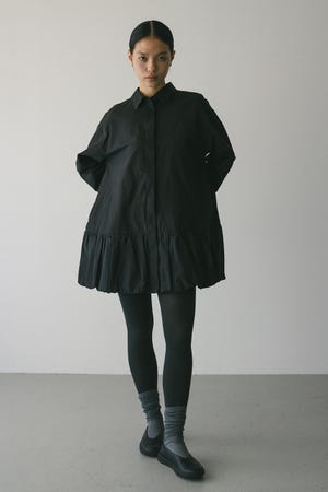 バルーンミニシャツワンピース