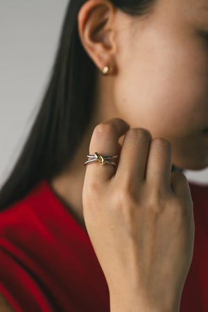 マルチカラーノットリング