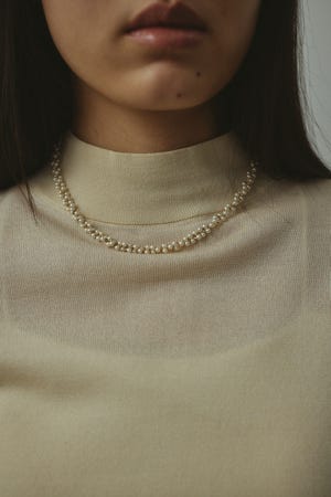 パールチェーンネックレス