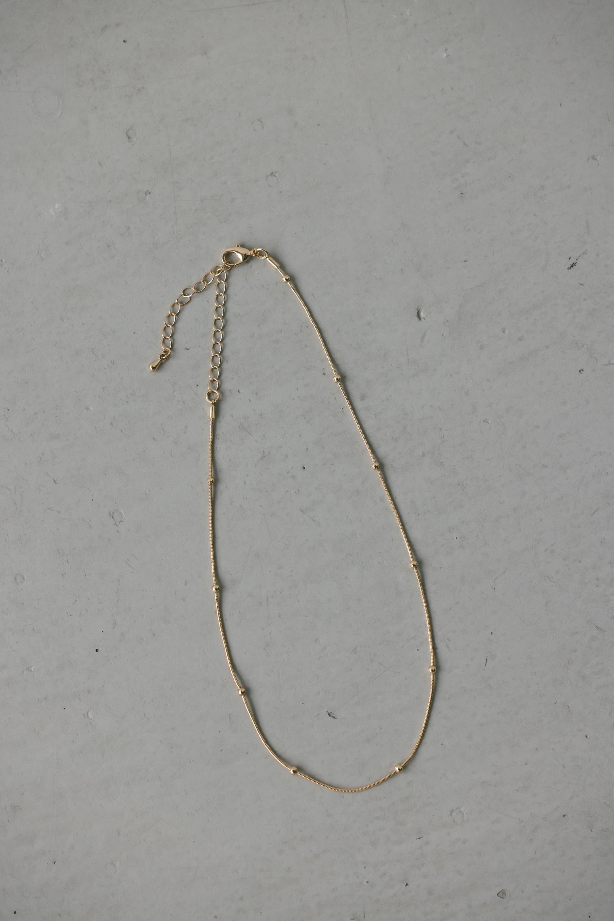 スネイクボールネックレス GLD FREE