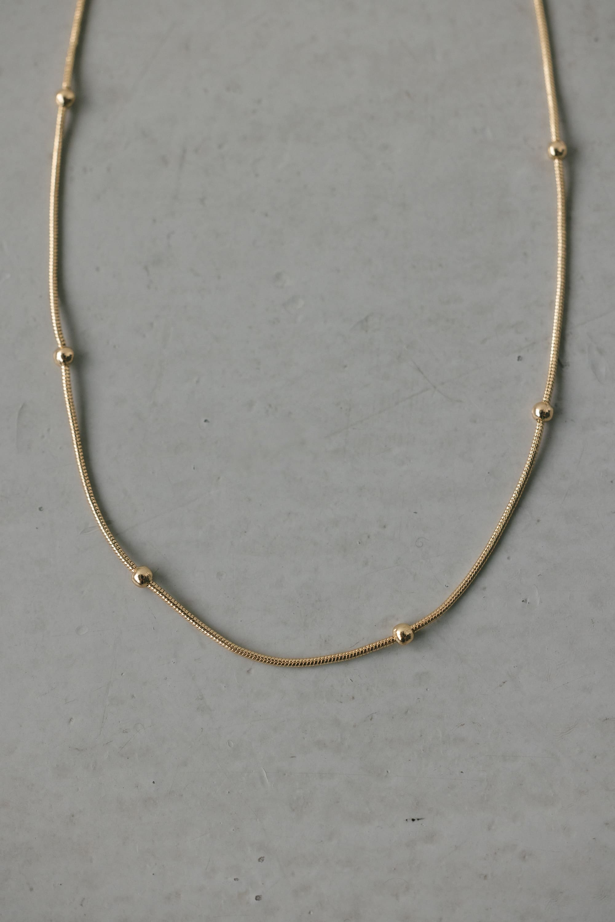 スネイクボールネックレス GLD FREE