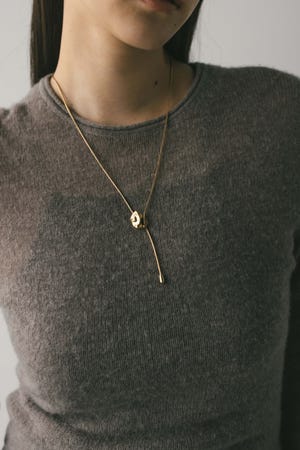 ニュアンスモチーフスライドネックレス