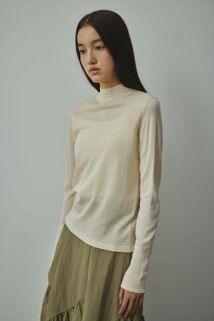 バックストリングウォッシャブルニット