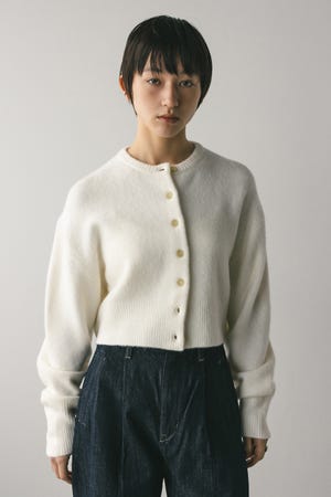 クロップドニットカーディガン