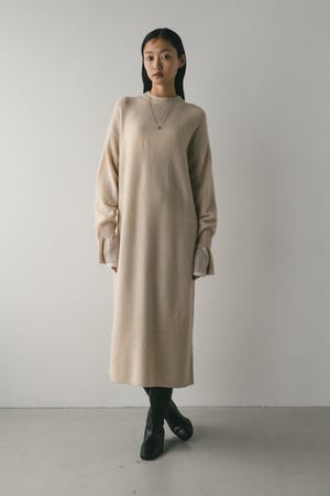 ルーズウールニットワンピース