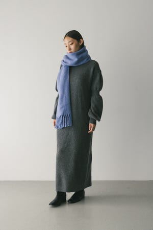 キャンディースリーブニットワンピース