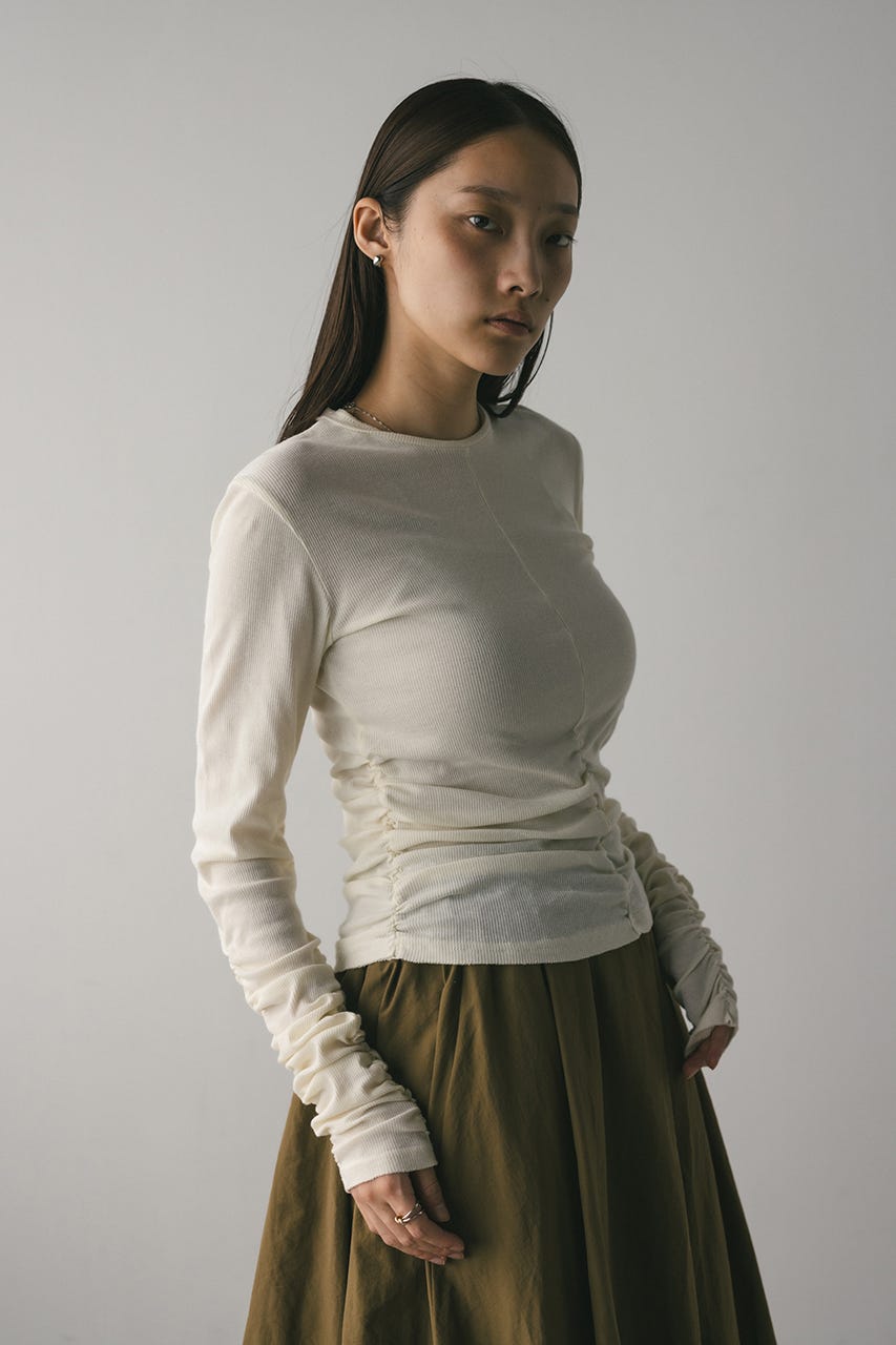 ギャザーソフトリブカットトップ IVOY FREE