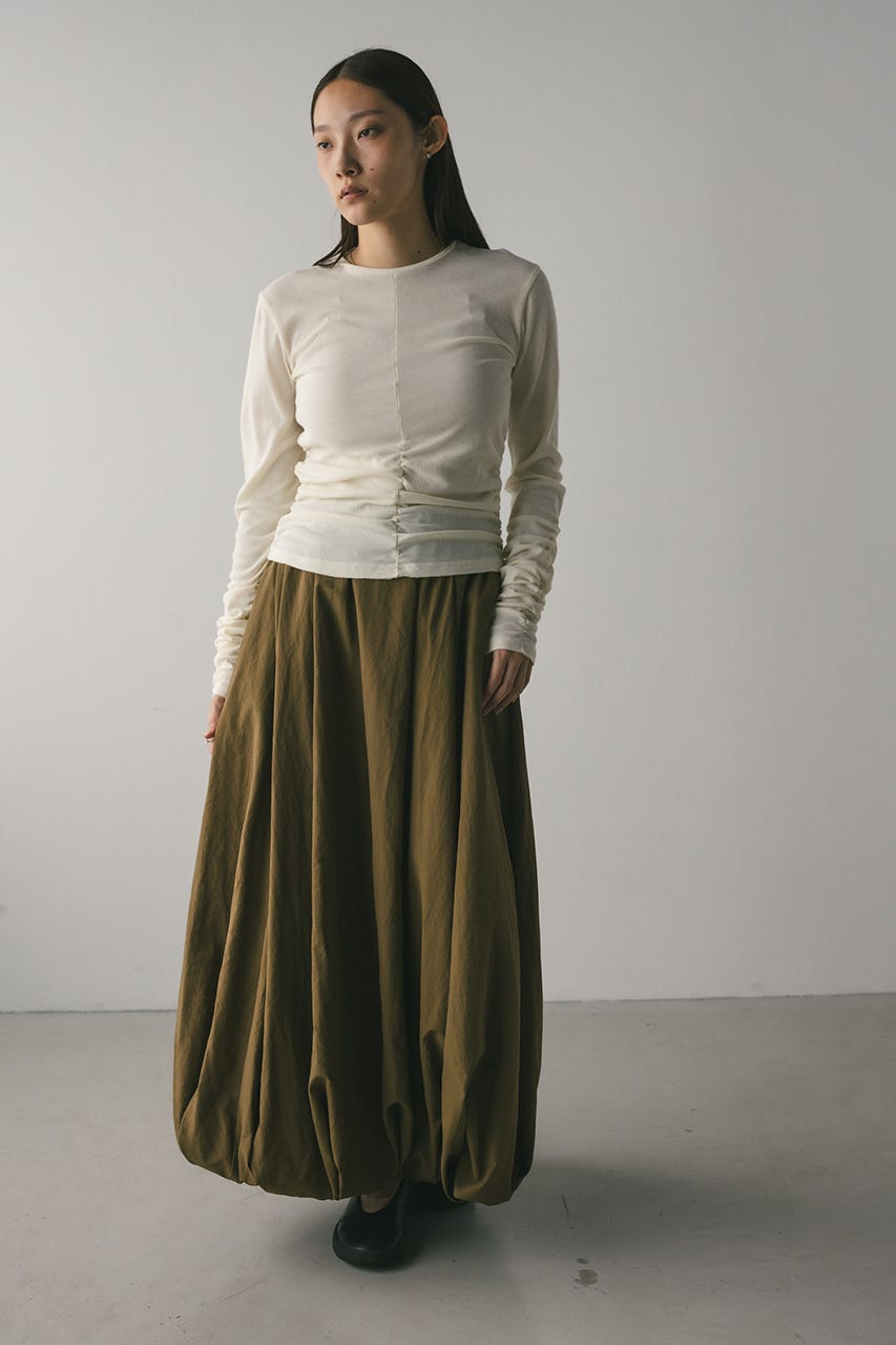 ギャザーソフトリブカットトップ IVOY FREE