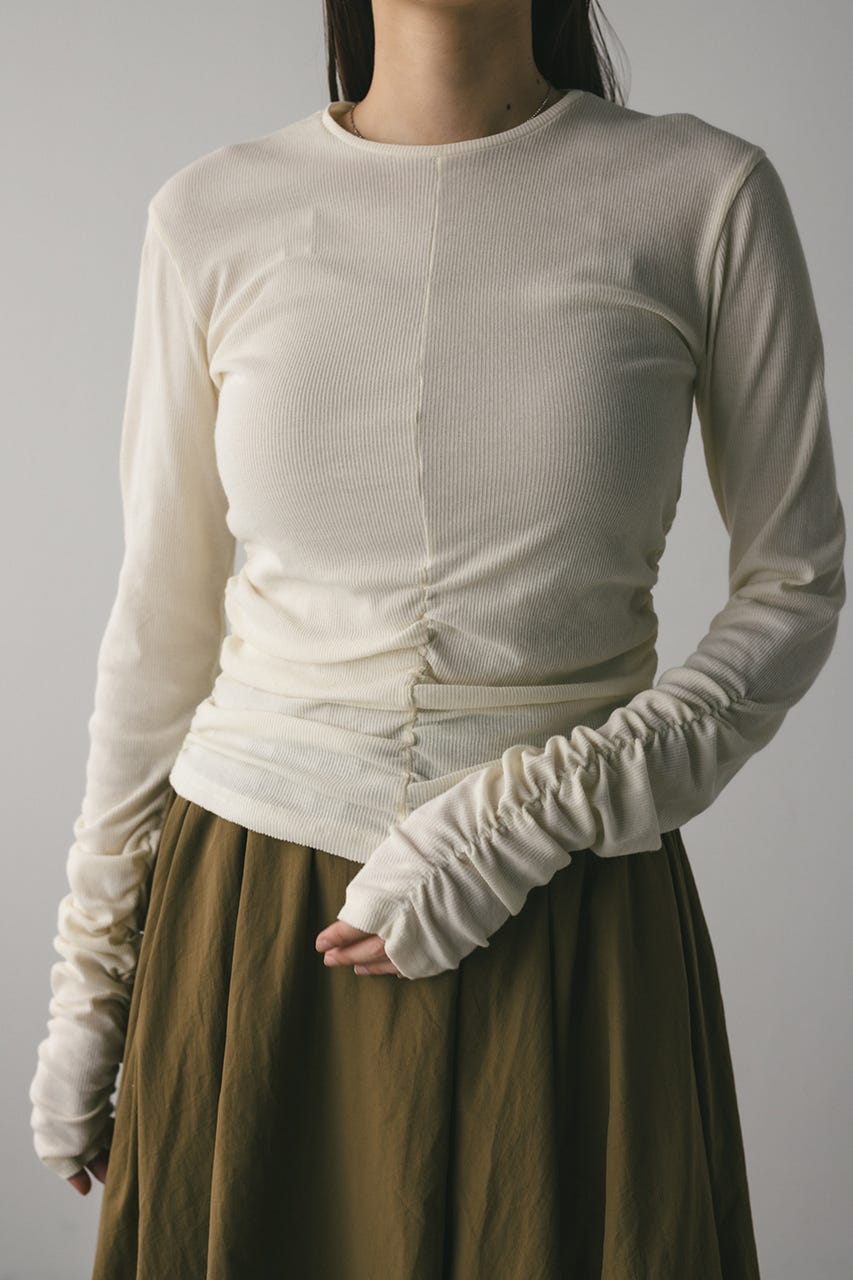 ギャザーソフトリブカットトップ IVOY FREE