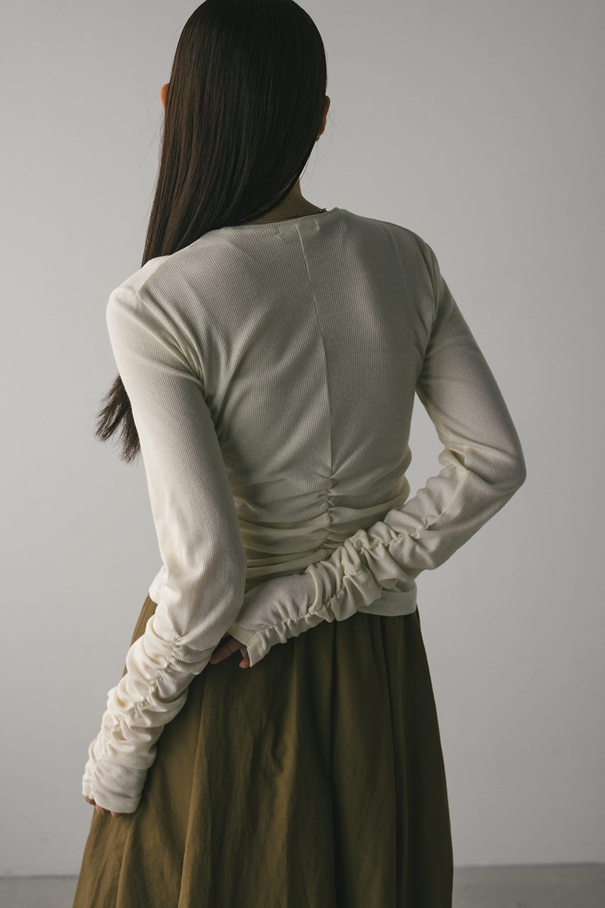 ギャザーソフトリブカットトップ IVOY FREE