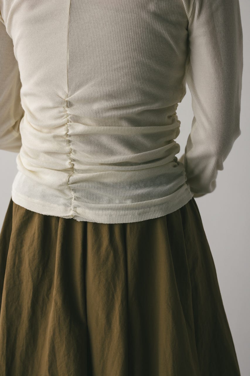 ギャザーソフトリブカットトップ IVOY FREE