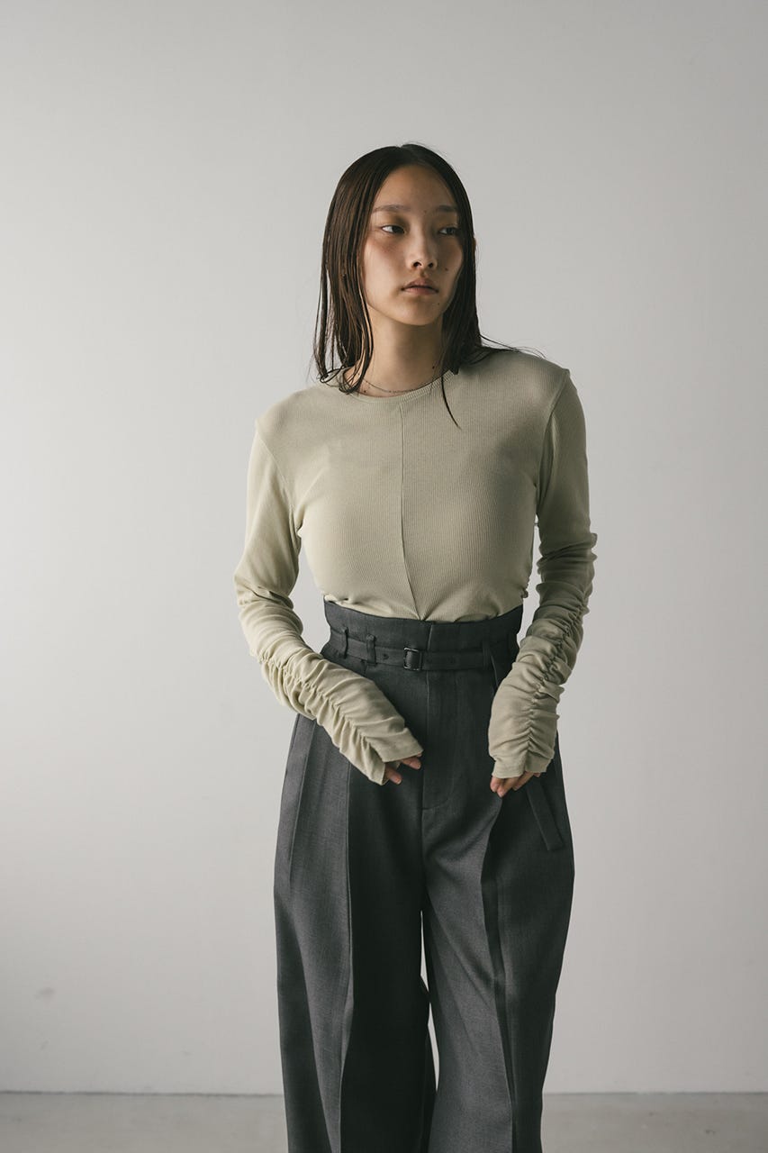 ギャザーソフトリブカットトップ MINT FREE