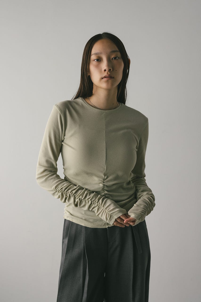 ギャザーソフトリブカットトップ MINT FREE