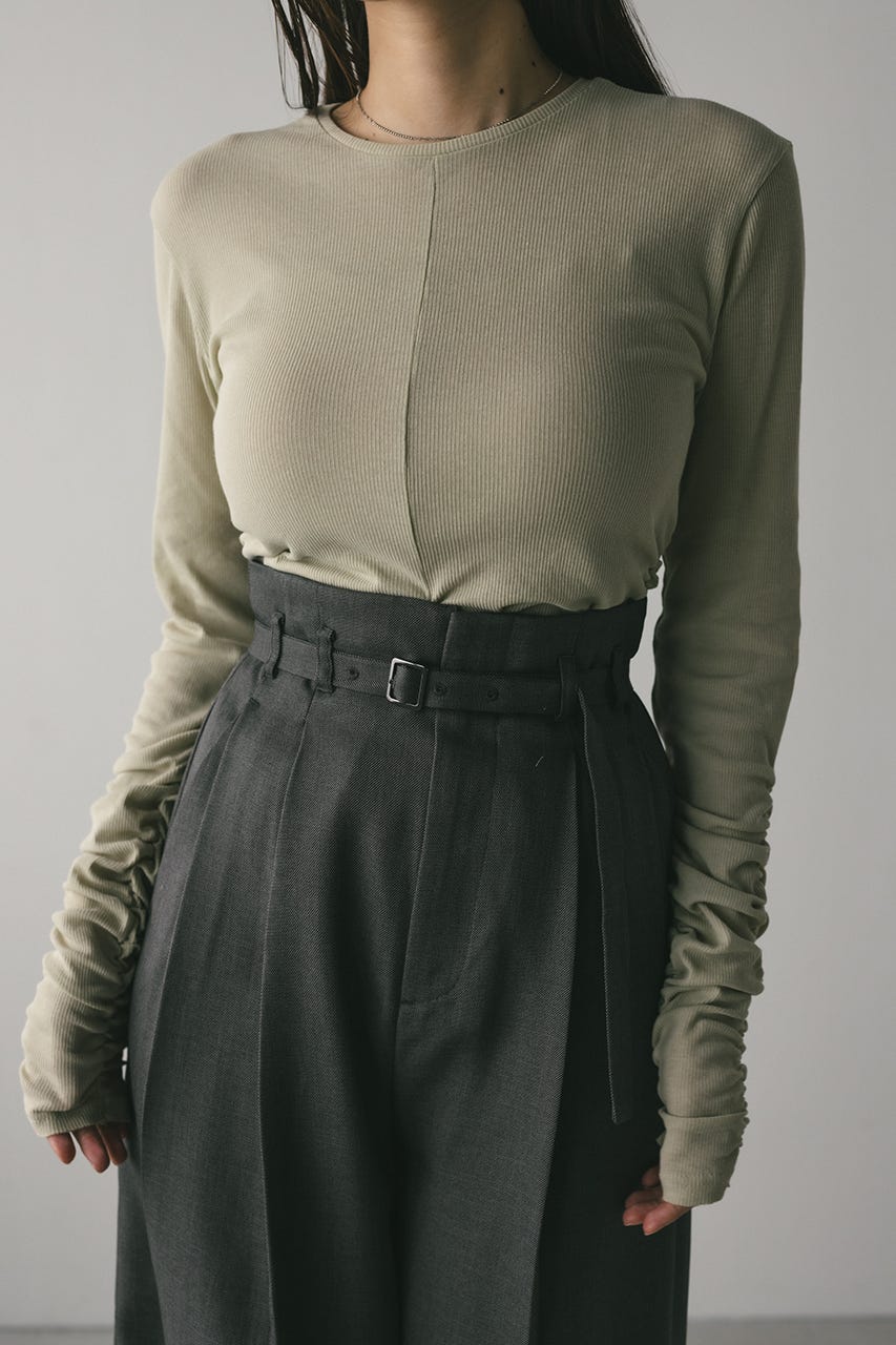 ギャザーソフトリブカットトップ MINT FREE