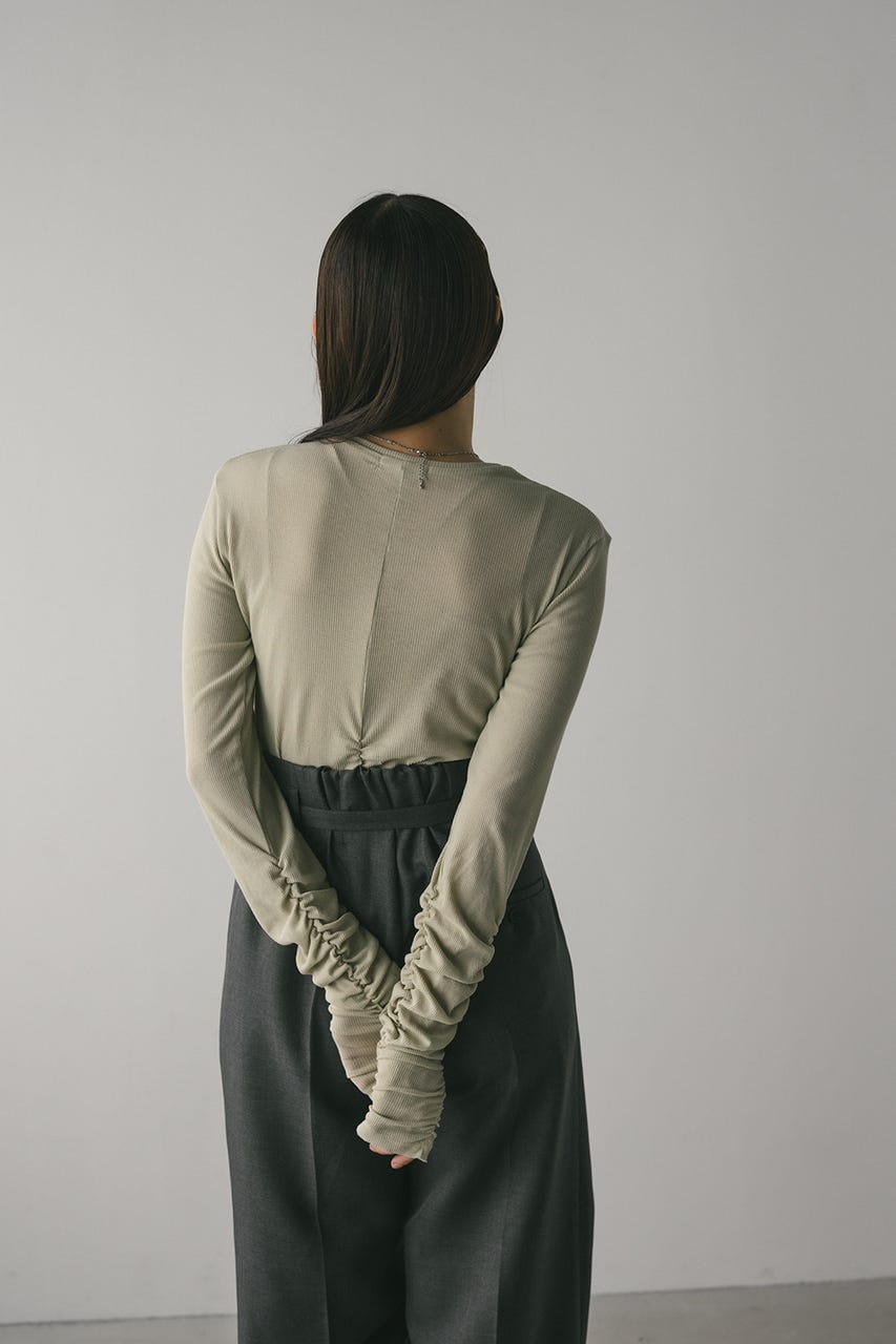 ギャザーソフトリブカットトップ MINT FREE