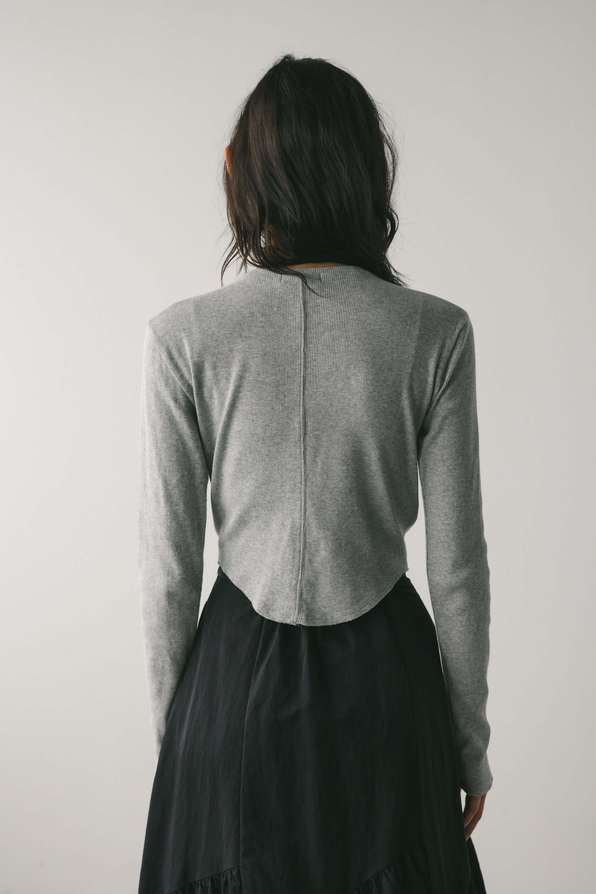 ヘムラウンドリブトップ T.GRY FREE