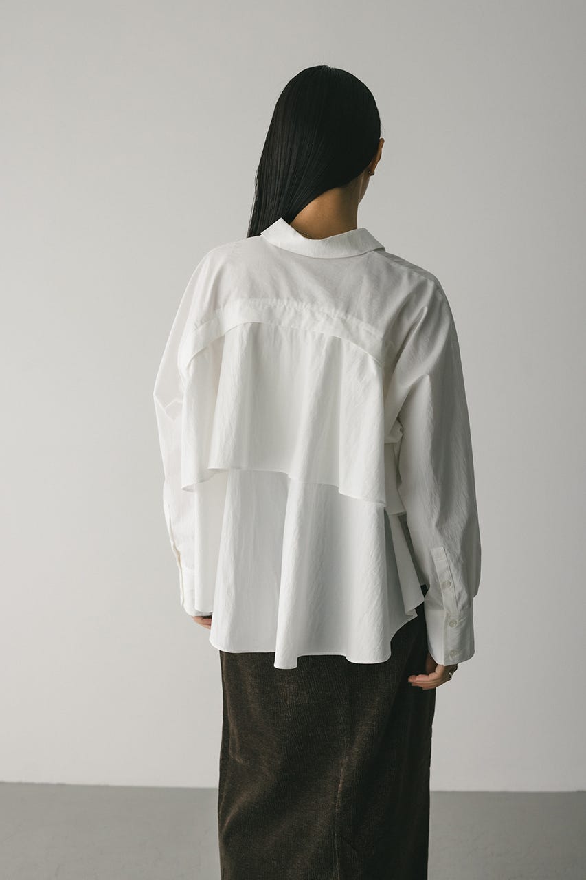 専用 スタイルミキサー ティアードフリルシャツ BEG 完売品 STYLEMIXER | ティアードフリルシャツ (シャツ・ブラウス