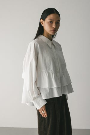 ティアードフリルシャツ