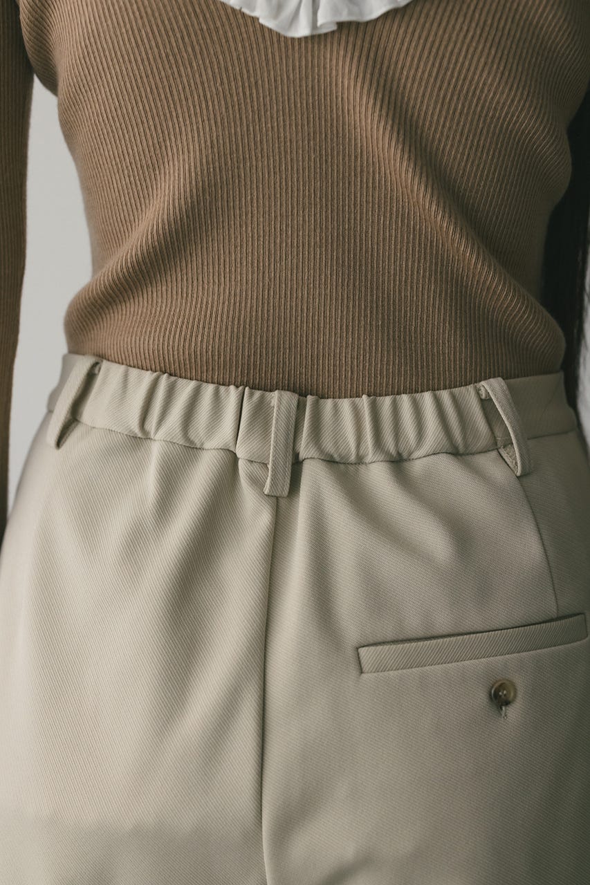 ジャージーセミフレアパンツ IVOY M