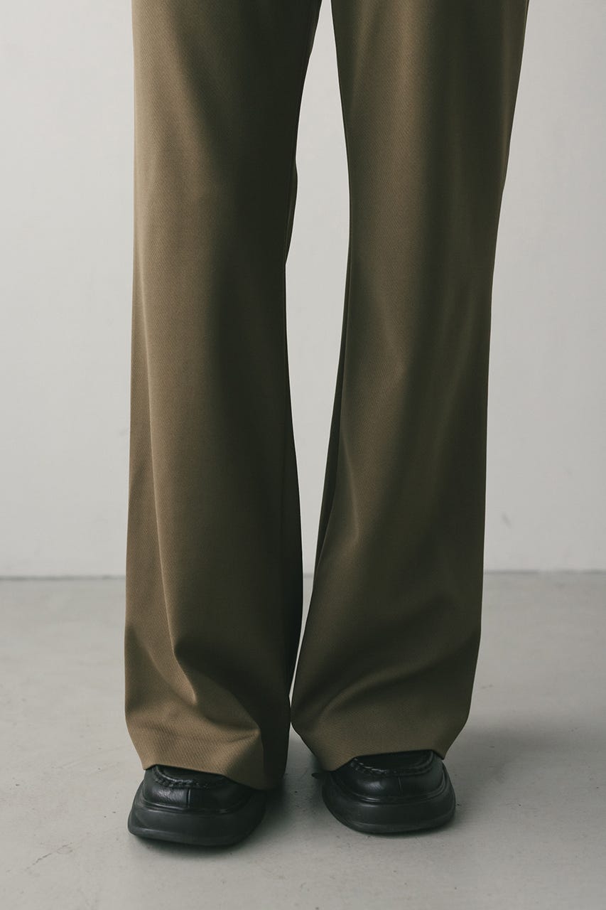 ジャージーセミフレアパンツ KHA S