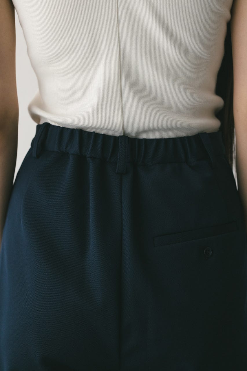 ジャージーセミフレアパンツ NVY M