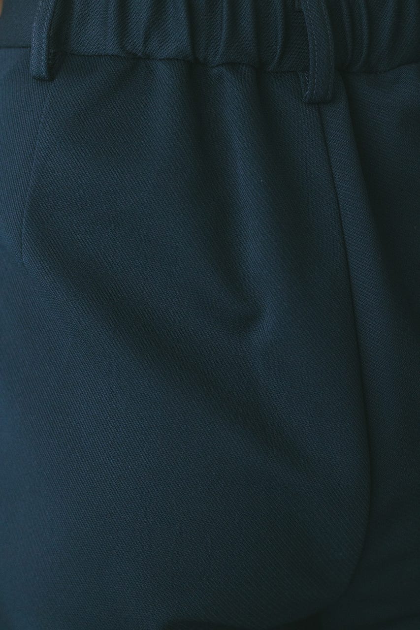 ジャージーセミフレアパンツ NVY M