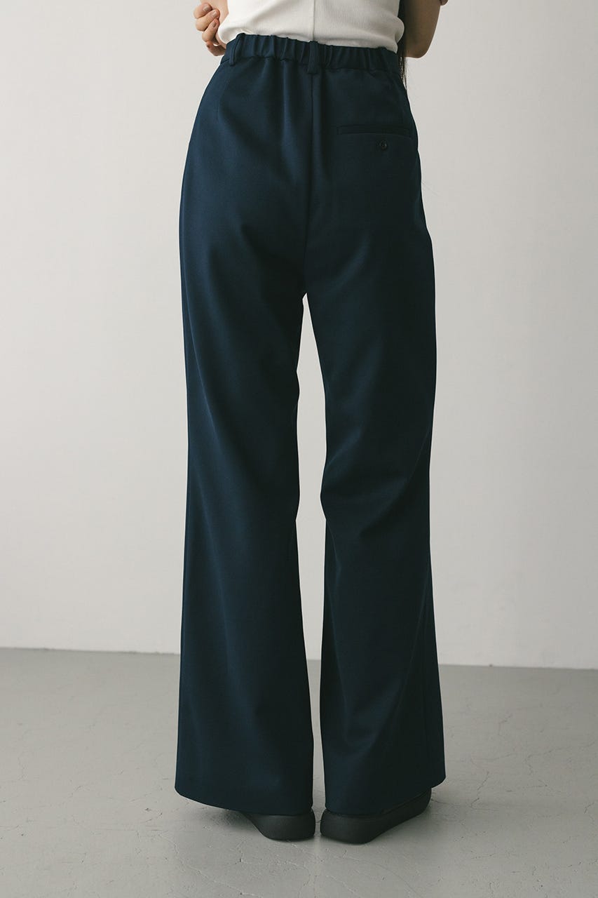 ジャージーセミフレアパンツ NVY M