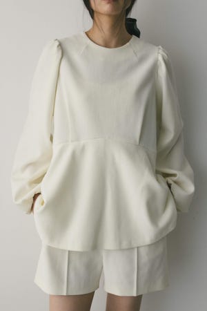 コーデュロイペプラムショートオールインワン