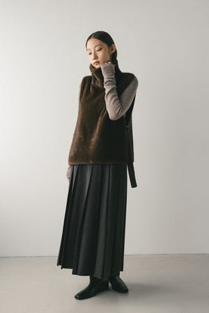 2WAYフェイクファーベスト