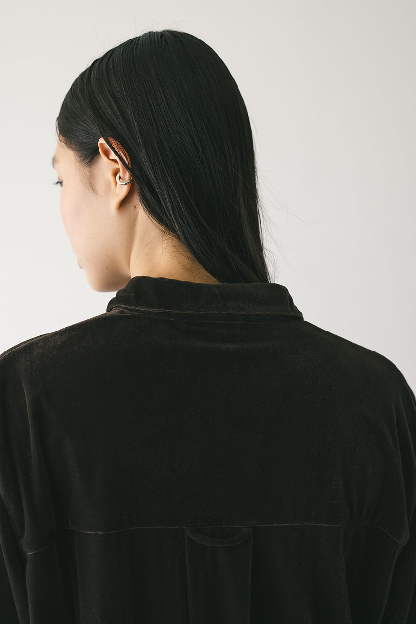 ベロアルーズシャツ BRN FREE