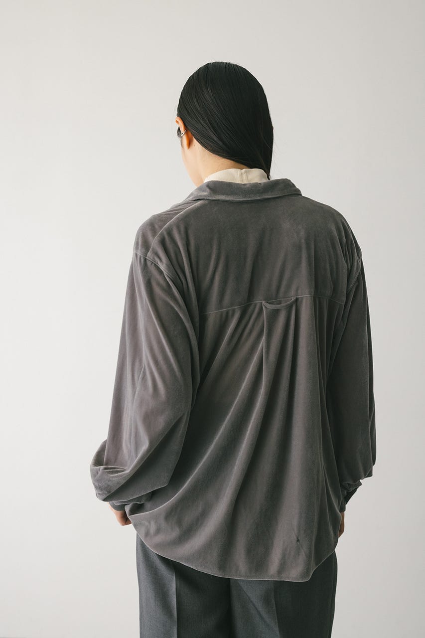 ベロアルーズシャツ GRY FREE