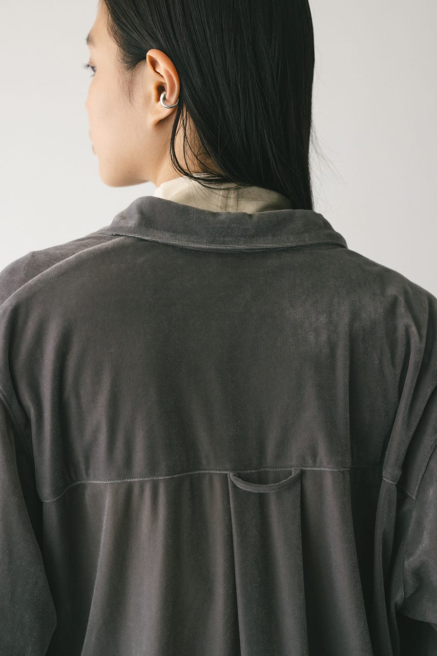 ベロアルーズシャツ GRY FREE