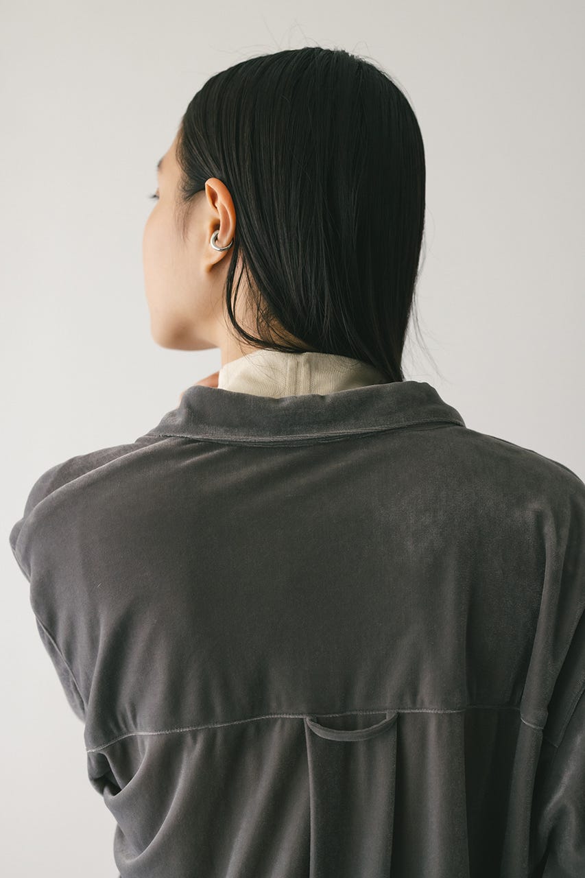 ベロアルーズシャツ GRY FREE