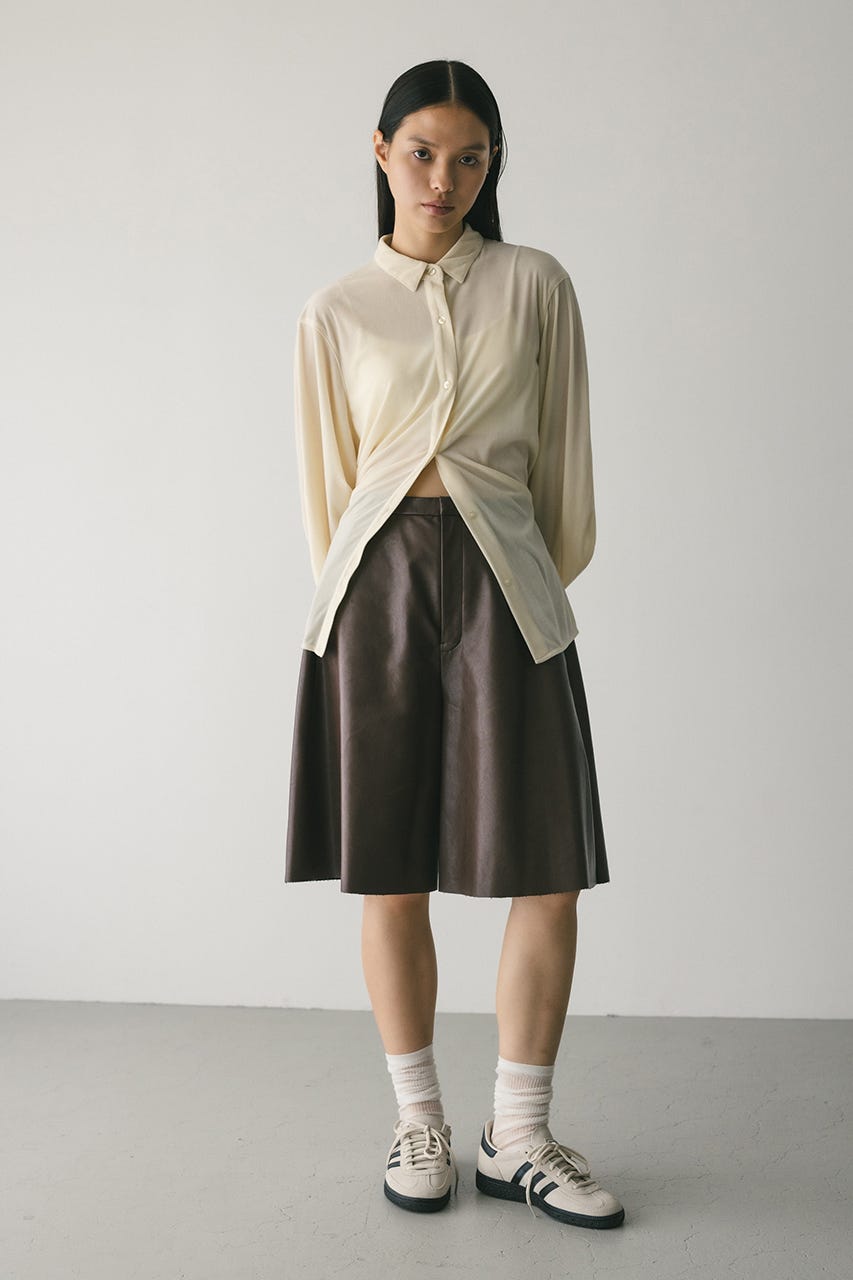 ベロアルーズシャツ IVOY FREE