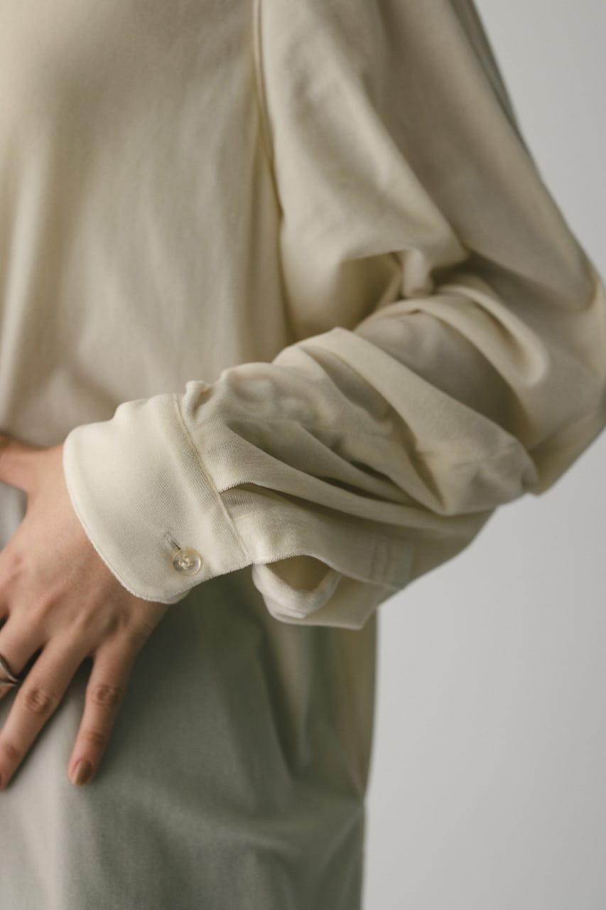 ベロアルーズシャツ IVOY FREE