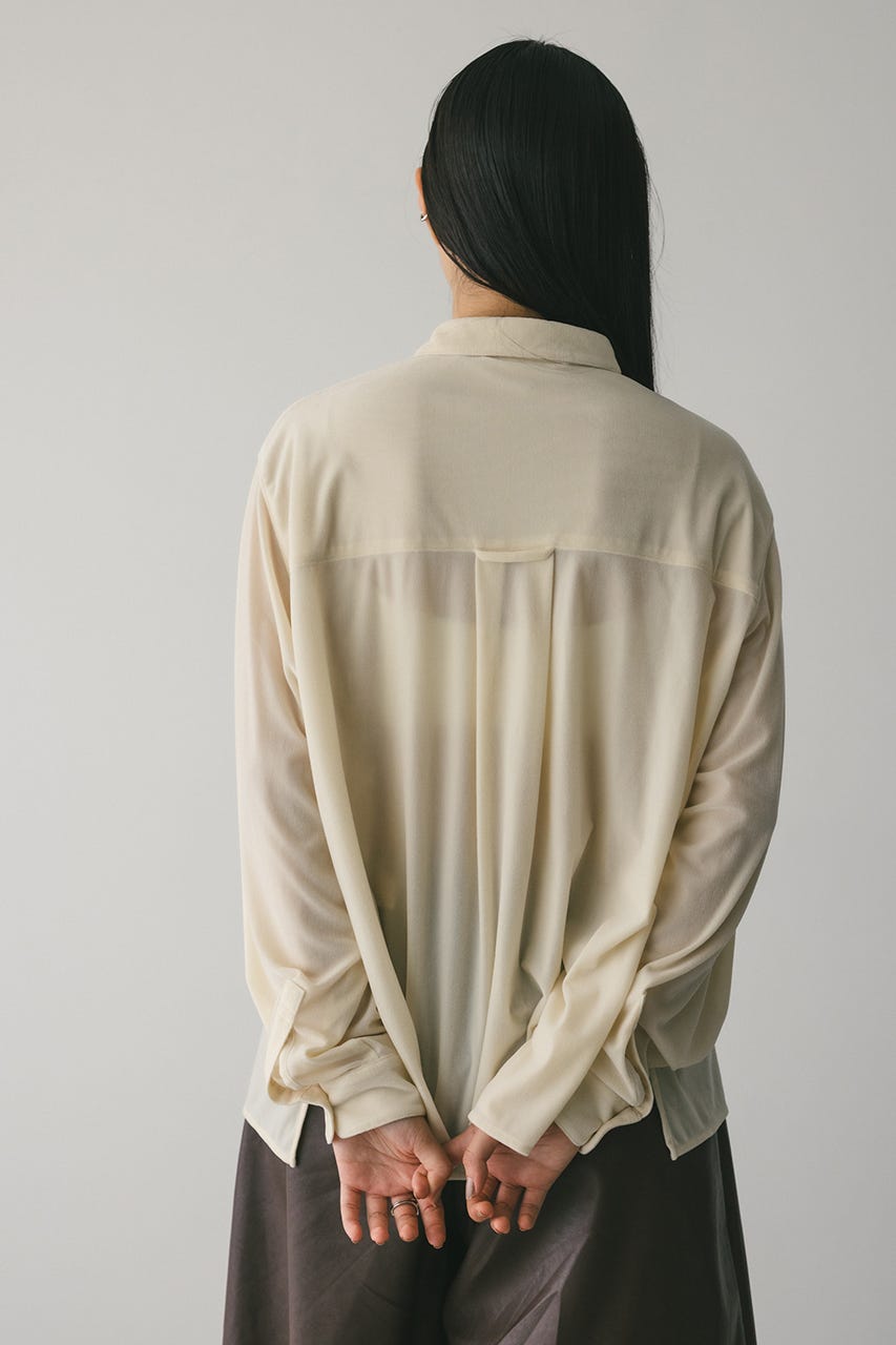 ベロアルーズシャツ IVOY FREE