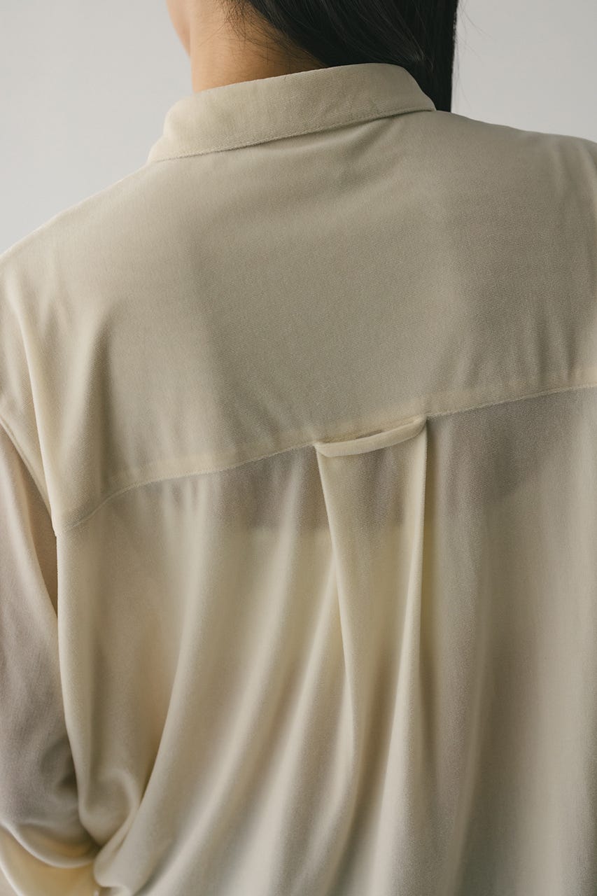 ベロアルーズシャツ IVOY FREE