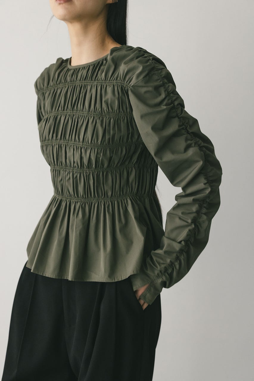 シャーリングブラウス KHA FREE