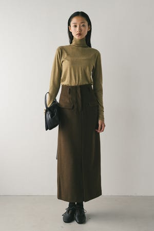 フロントポケットナロースカート