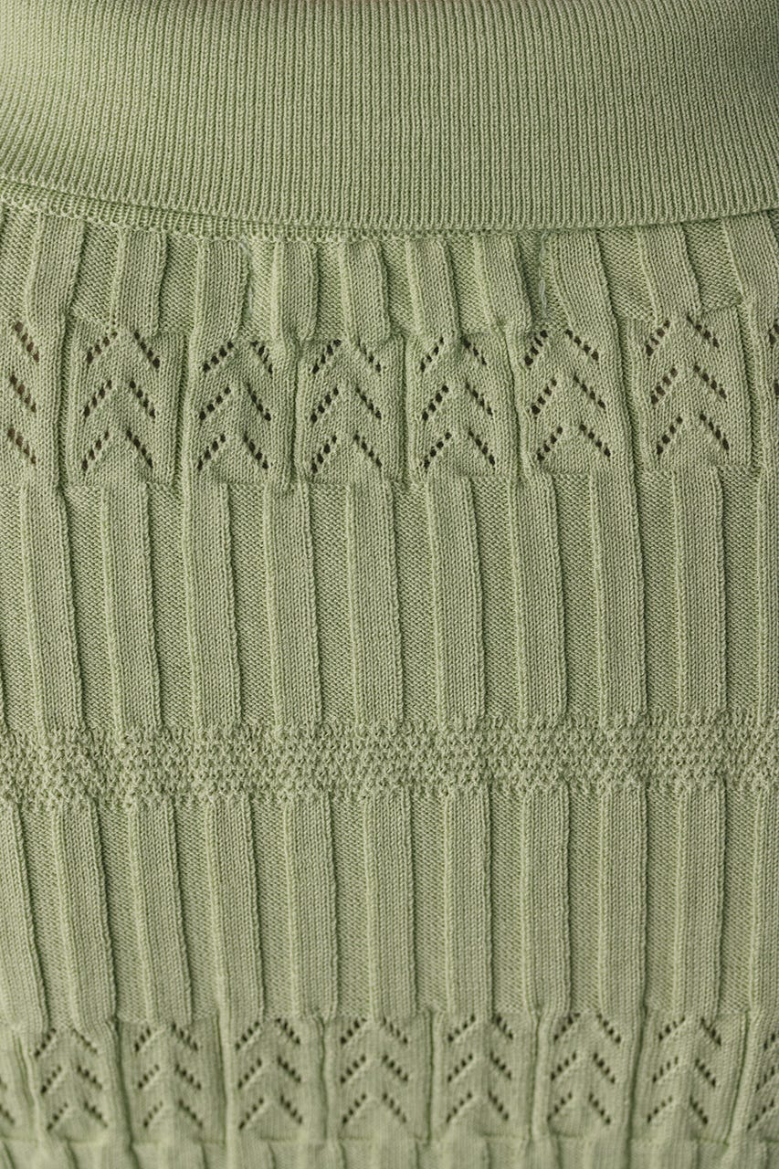 アイレットリブニットポロ MINT FREE