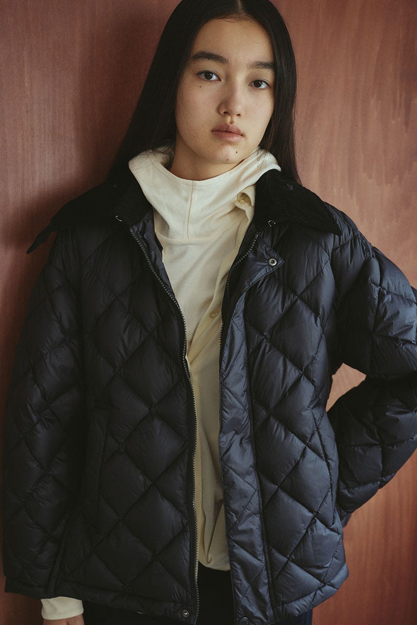 【新品タグ付き】stylemixer taionコラボダウン コート アイボリー STYLEMIXER（スタイルミキサー）の「【別注】TAIONロングダウン